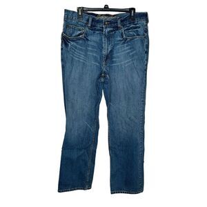 Indigo Men's Slim Straight Jeans - Blue